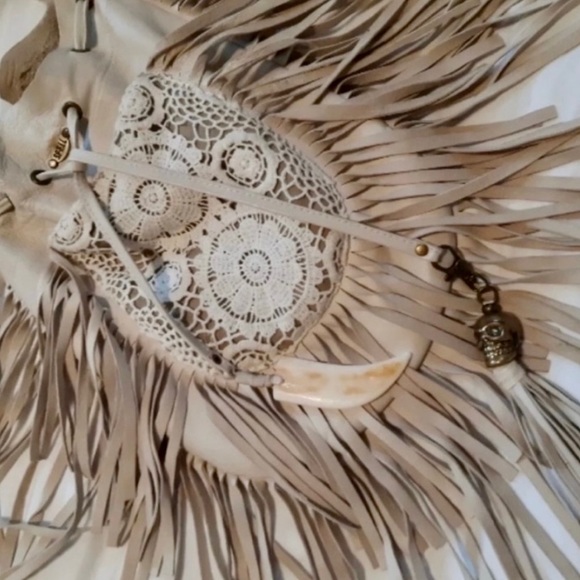 Spell & Gypsy Collective Skull Voodoo Crochet Bag - Picture 3 of 7